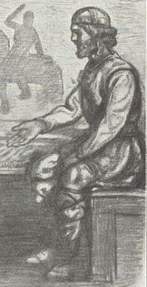 Ivar Vidfamne da. Ivar Vidfadme illustration af Bror Hillgren 1915 cropped