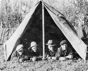 guys in tent