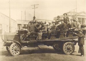 Needham William Needham in cowboy hat Phila to his right in San Frisco