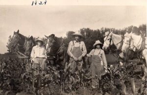 Irma Nelson Bill Irene Zabel 1929 Charles Carroll farm