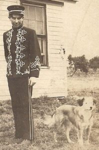 Glen Harvey Straughn Concert Band Drummer 1908 dog Teddy