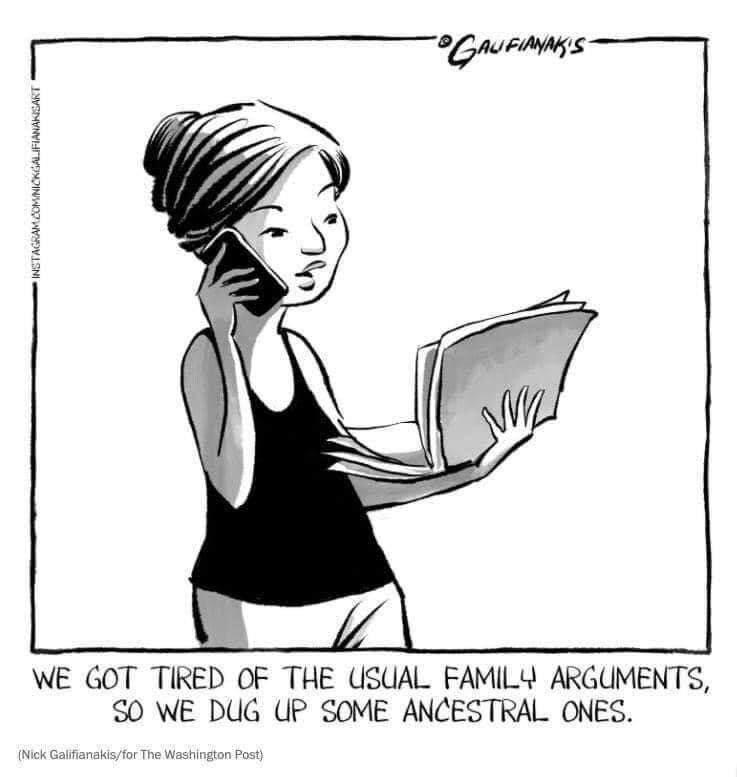 Genealogists have ancestral arguments