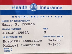 Truman Medicare cards