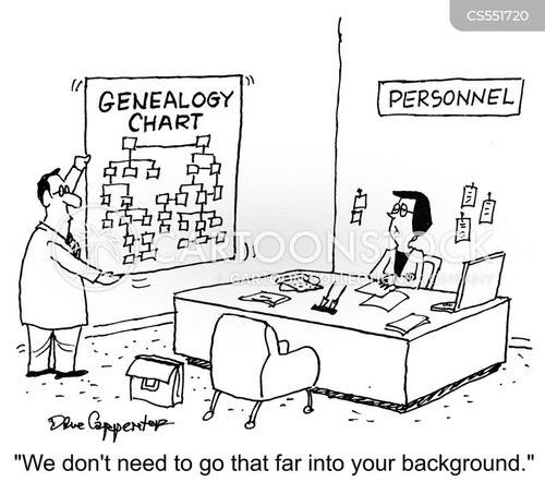 Genealogy cartoon