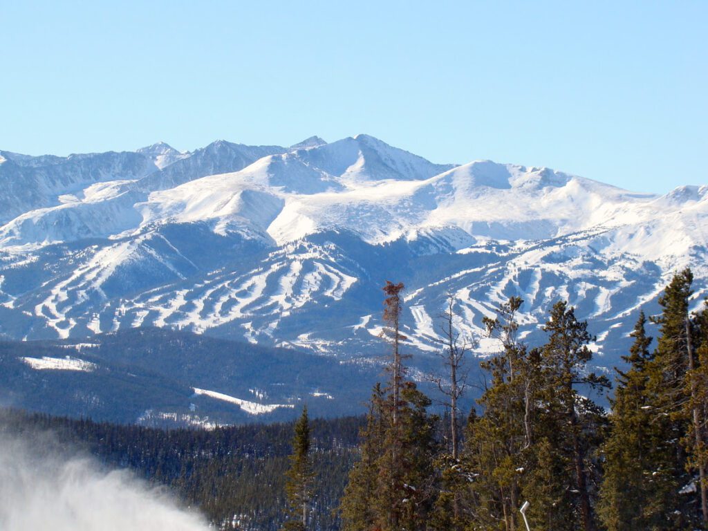 Breckenridge Ski Area from Dercum Mountain Keystone Ski Area