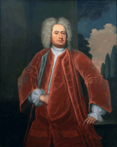 Robert Carter I Portrait at Shirley Plantation