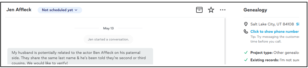 Affleck Inquiry borders