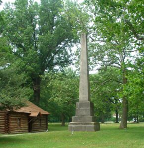 Gnadenhutten monument to the Moravian Christian Indian Martyrs