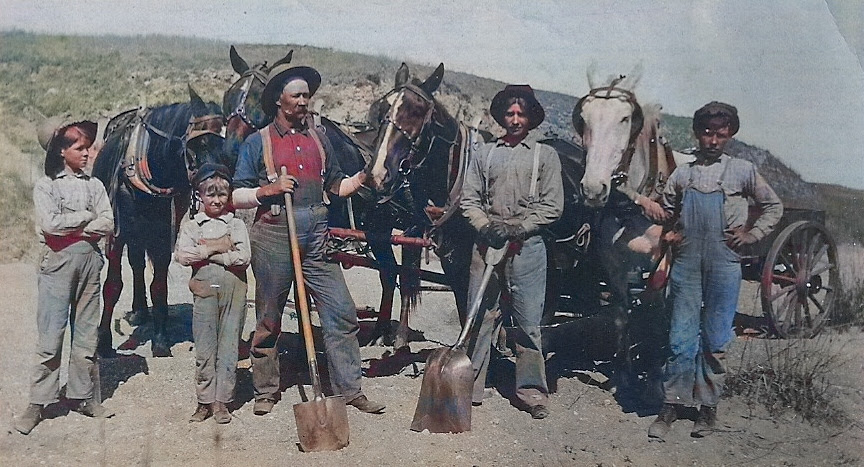 Jehu Arthur William Glen Jehu Harvey gravel pit near Fowler KS