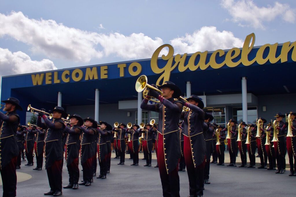 Troopers perform at Graceland