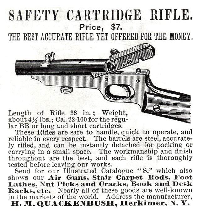 Quackenbush Safety Cartridge Rifle -1888A