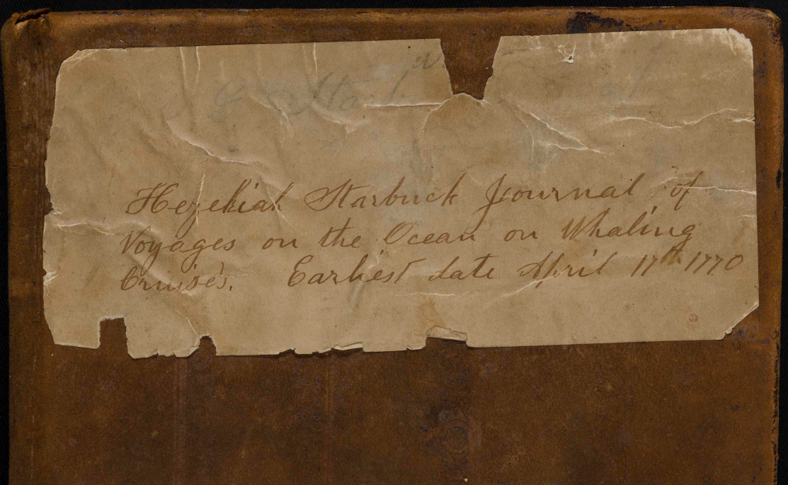 Hezekiah Starbuck Journal cover