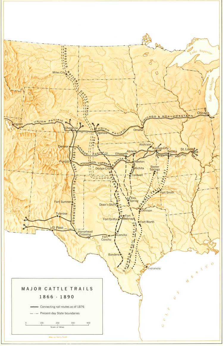 Cattle-trails